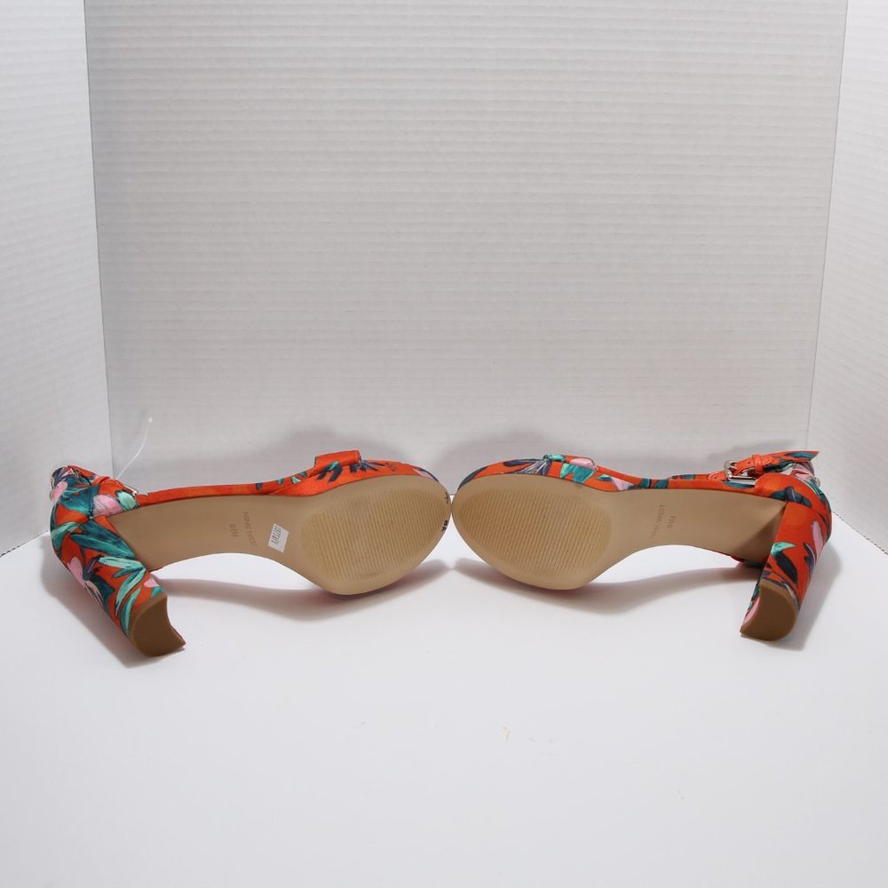 Nine West Coral & Turquoise Dempsey Ankle-Strap Sandal Size 6.5 NWT - Picture 7 of 8